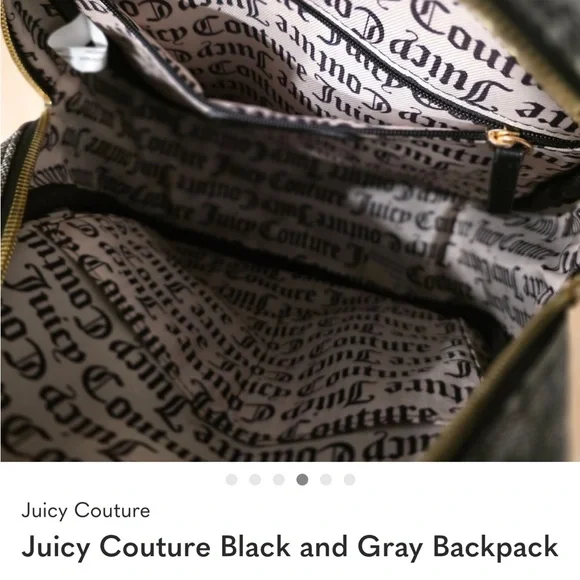 Juicy Couture Monogram Freshly Picked Strawberry Backpack - Picture 3 of 4